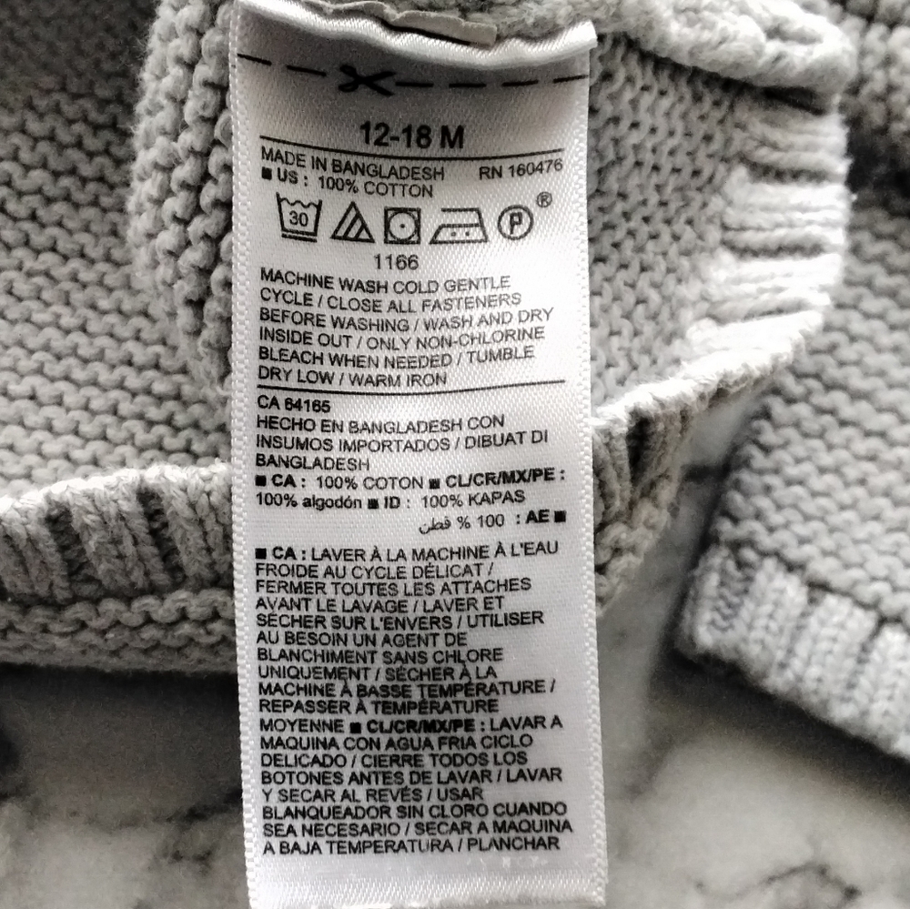 Old Navy‎ Baby Hooded Sweater - Picture 5 of 10